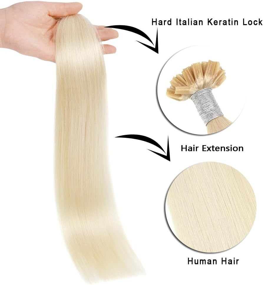 Keratin Extensions (50cm) Platinablond