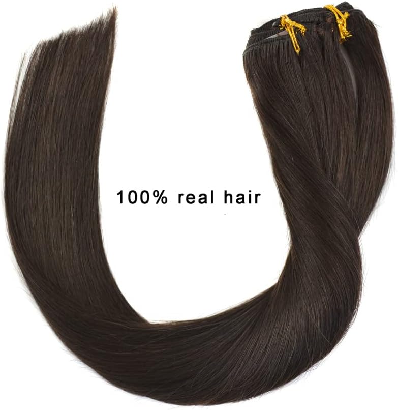 Clip-ins (50cm) 7 pieces / Mörkbrun