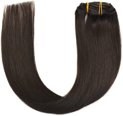 Clip-ins (50cm) 7 pieces / Mörkbrun