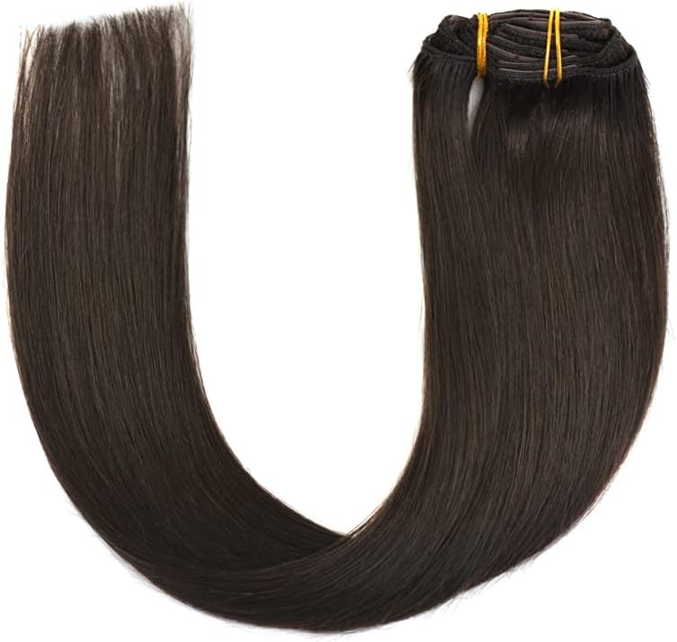 Clip-ins (50cm) 7 pieces / Mörkbrun