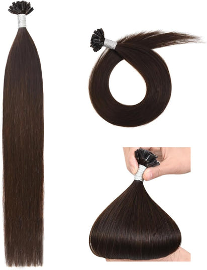 Keratin Extensions (50cm) Mellanbrun