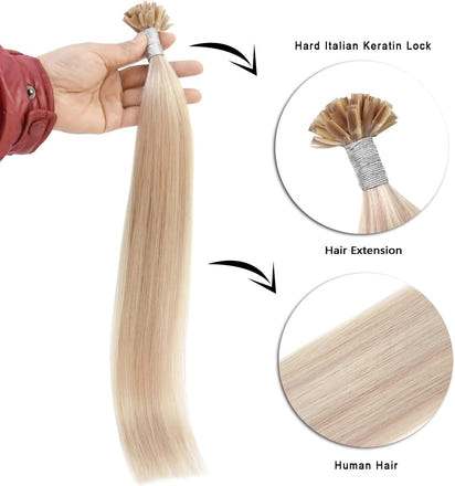 Keratin Extensions (50cm) Askblond