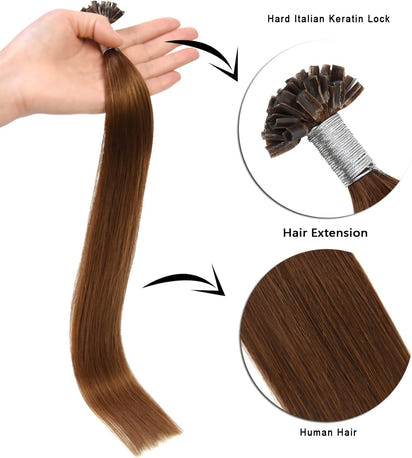 Keratin Extensions (50cm) Ljusbrun